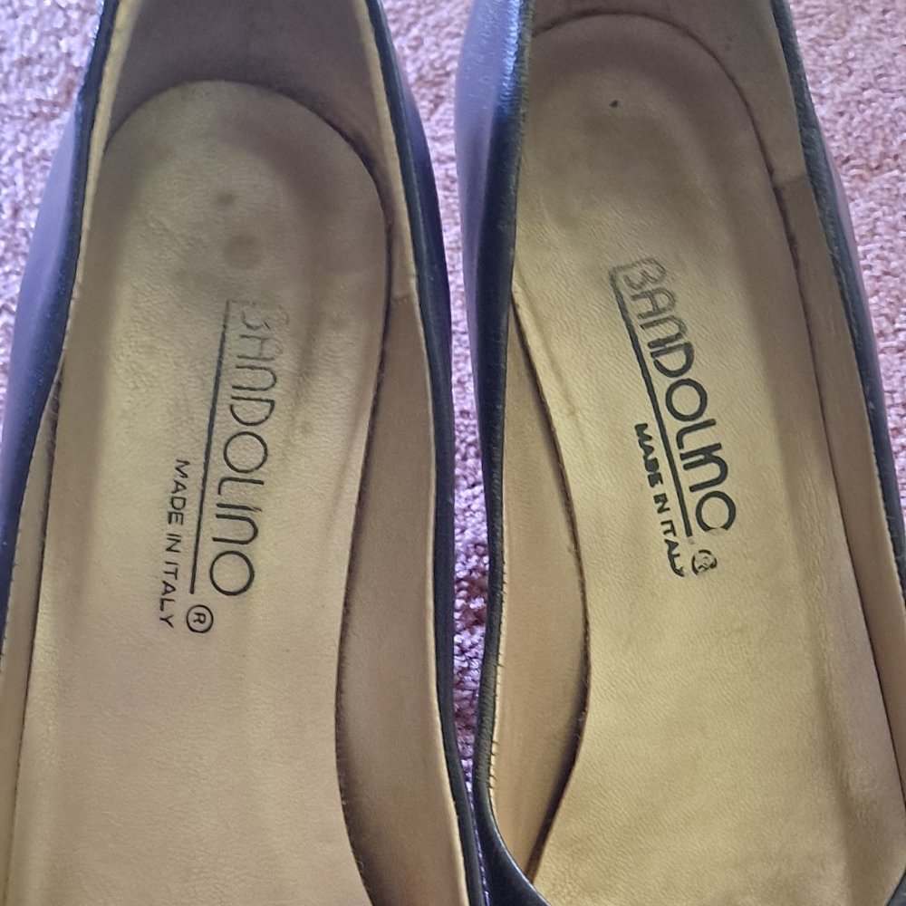 Vintage Black Bandolino High Heel Classic Pumps Size 7 - Picture 8 of 13